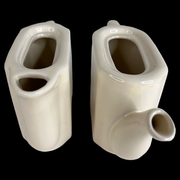 Restoration Hardware Tea Set Teapot Creamer On Tray Ceramic Tea For Two 2001 - Picture 8 of 12